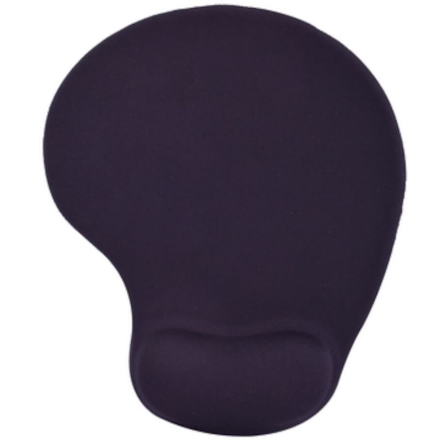 Mousepad with Gel Wrist Support Black Front