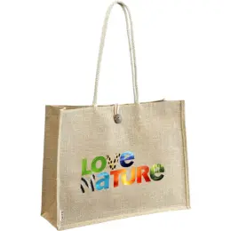 Okiyo Shinrin Jute Tote Front Branded Image
