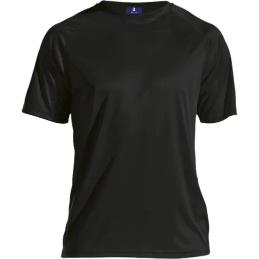 135g Barron Polyester T-Shirt Black Front