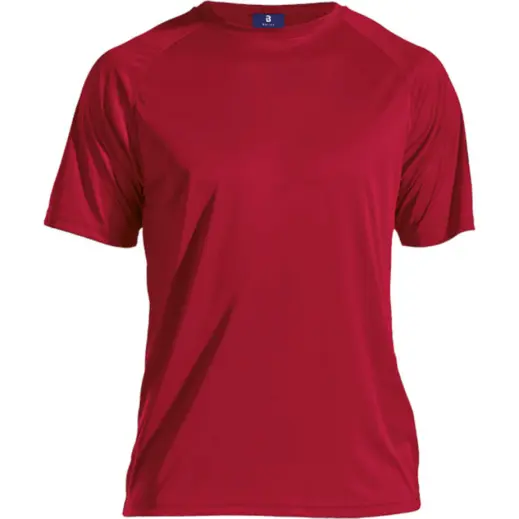 135g Barron Polyester T-Shirt Red Front