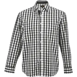 Mens Cedar Lounge Long Sleeve Black-White