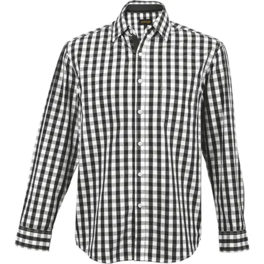 Mens Cedar Lounge Long Sleeve Black-White