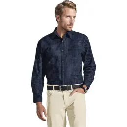 Mens Pioneer Check Lounge Long Sleeve Model Image