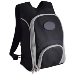 2-Person Cheese and Wine Picnic Backpack Front Closed