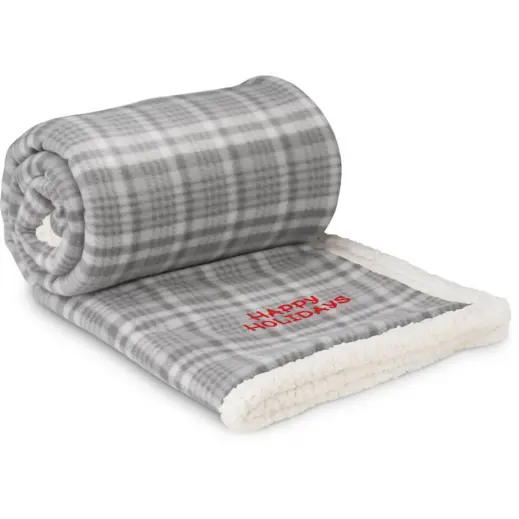 US Basic Everest Sherpa Fleece Blanket Brandability