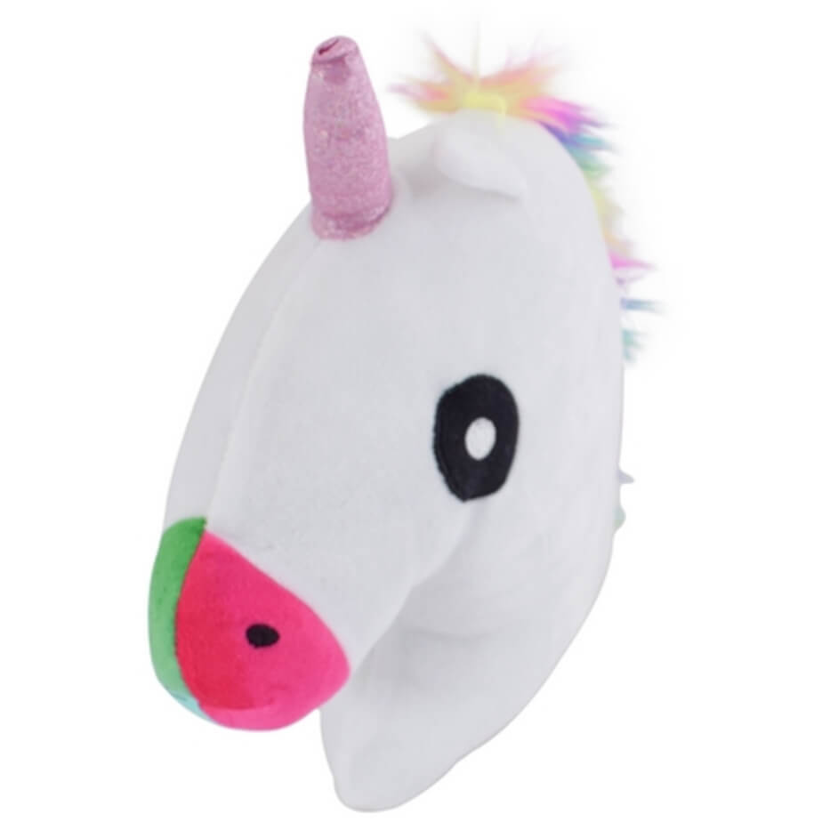 Emoji Cushion - Unicorn Multi-Coloured Angle