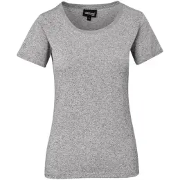 Ladies Oregon Melange T-Shirt Grey Front