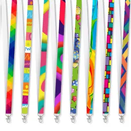 Altitude Snap Hook Clip Sublimation Satin Lanyard - Single Side Print Branded Image