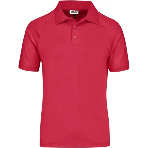 Mens Santorini Golf Shirt Red