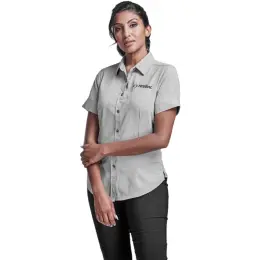 Ladies Short Sleeve Nottingham Shirt Model Image