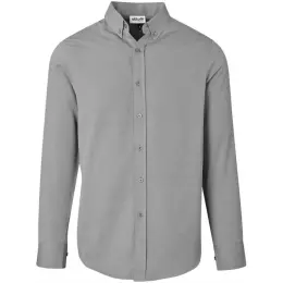 Mens Long Sleeve Nottingham Shirt Grey Front