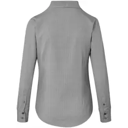 Ladies Long Sleeve Nottingham Shirt Grey Back