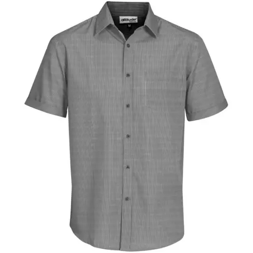 Mens Short Sleeve Northampton Shirt Black Front