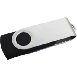 Black Swivel USB With Lanyard image