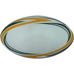 Midi Rugby Ball Green-Gold-Yellow-White Image