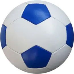 30 Panel Promotional Soccer Ball Blue-White Image
