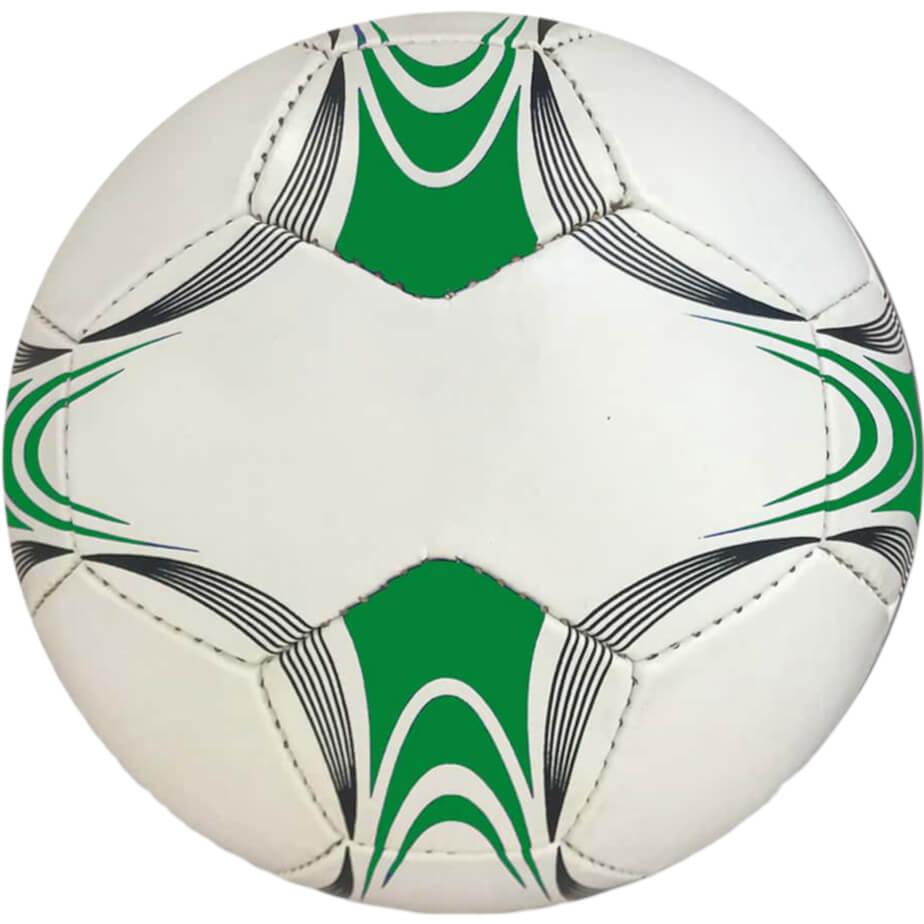 Colour & Black Panel Promotional Soccer Ball Green-Black