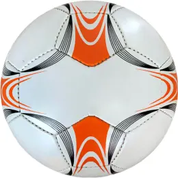 Colour & Black Panel Promotional Soccer Ball Orange-Black