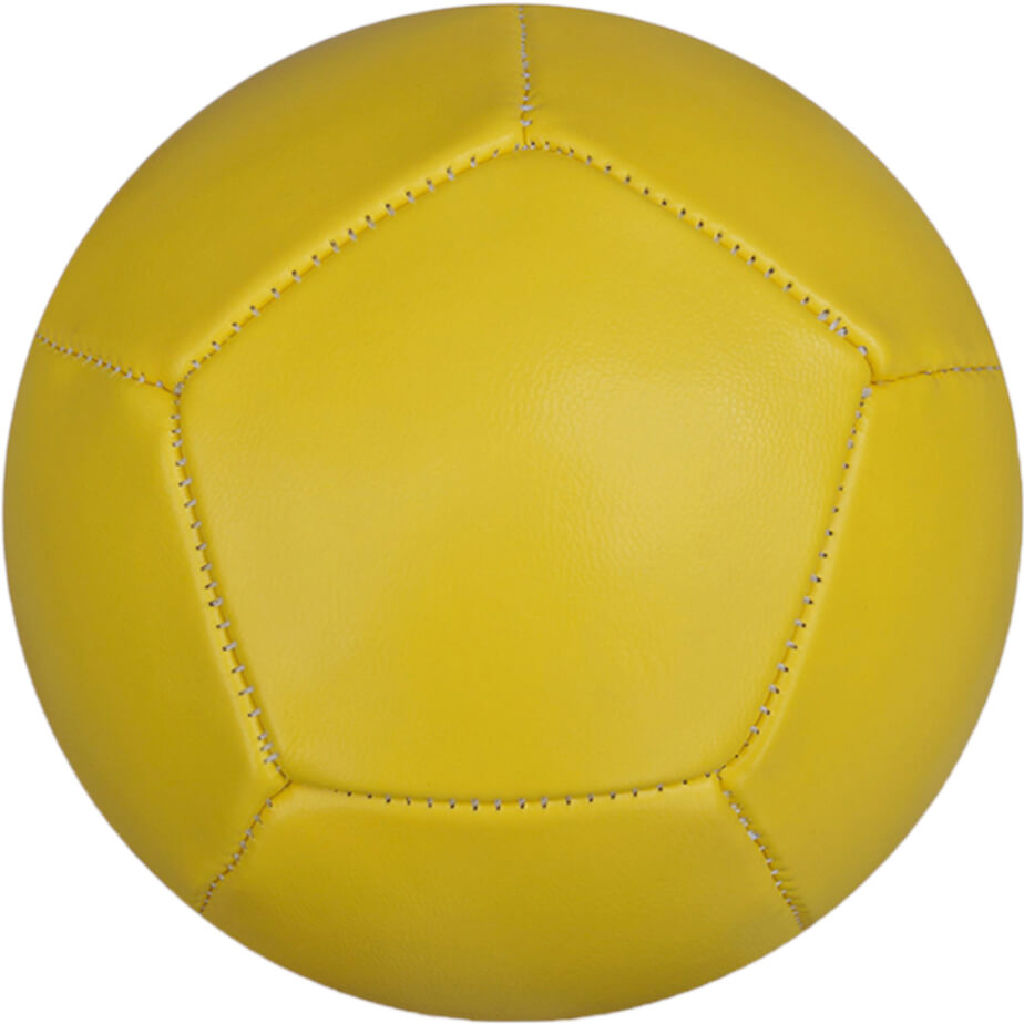 12 Panel Mini Soccer Ball Solid-Yellow