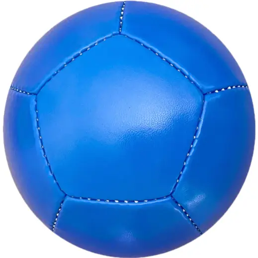 12 Panel Mini Soccer Ball Solid-Blue