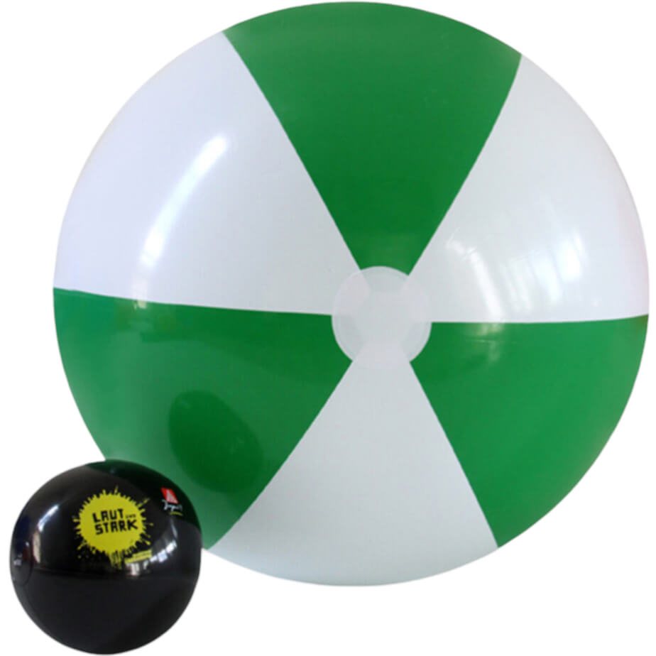 1.5m Two-Tone Beach Ball Green-White