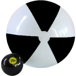 1.5m Two-Tone Beach Ball Black-White