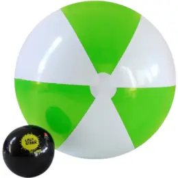 1.5m Two-Tone Beach Ball Lime-Green-White Image