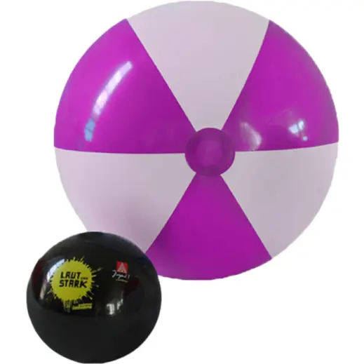 1.2m Two-Tone Beach Ball Purple-White