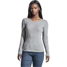 145g Long Sleeve Ladies Main Grey Image