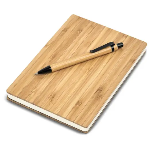 Okiyo Yahari Bamboo Notebook & Pen Set Unbranded