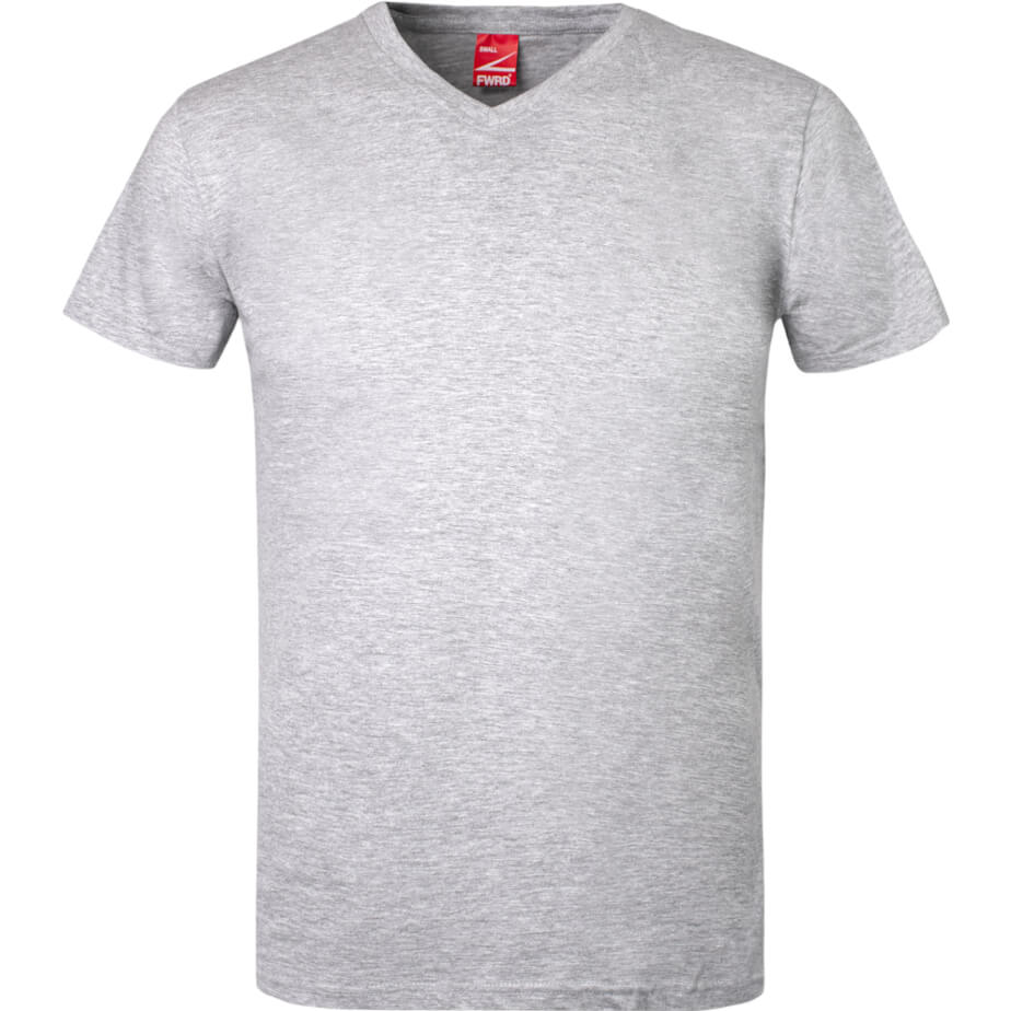 FWRD Unisex V-Neck T-Shirt Grey Melange