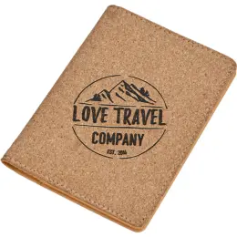 Okiyo Bouken Cork Passport Holder Branded Image