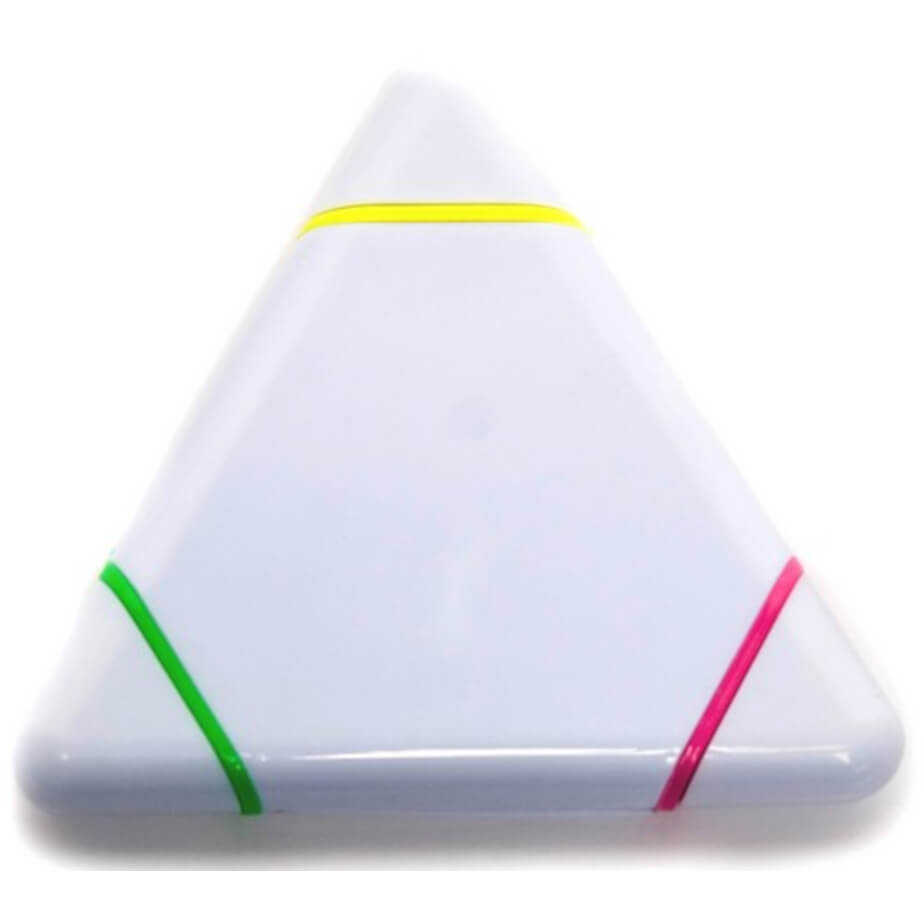 Triangle Highlighter Solid White Closed