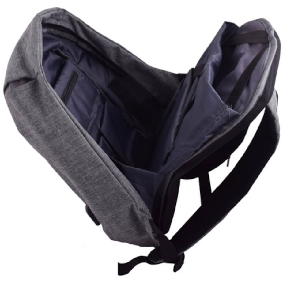 Flash Anti-Theft Laptop Bag Open