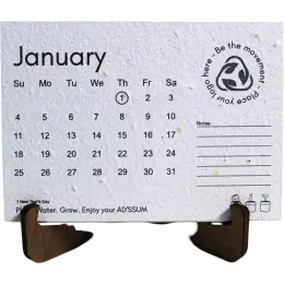 Growing Paper Calendar With Timber Stand 2026 January