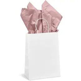 Lustre Tissue Paper - Pack Of 10 Rose Gold Bag Display