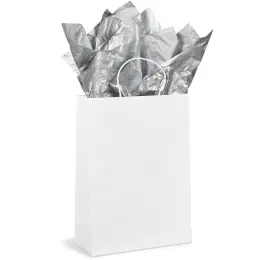 Lustre Tissue Paper - Pack Of 10 Silver Bag Display
