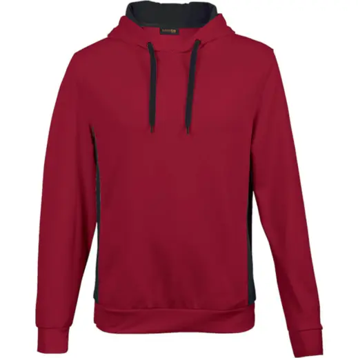 Track Hooded Sweater Red Black