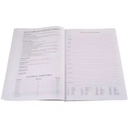 A4 Satin Diary Info