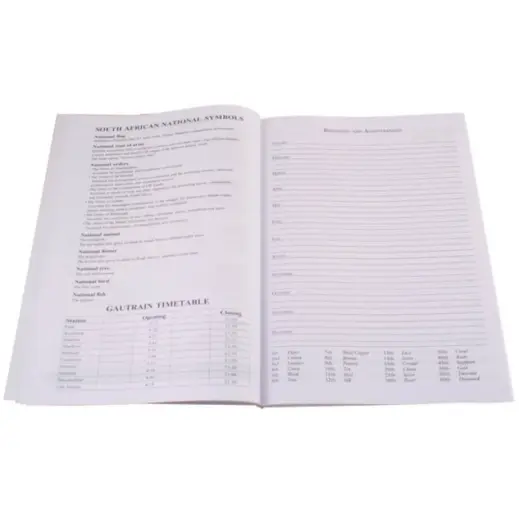 A4 Diary Info