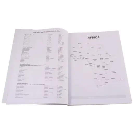 A4 Diary Map