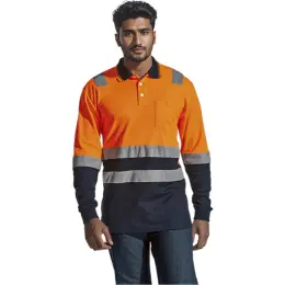 Transit Long Sleeve Golfer Model Image