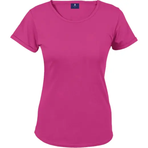 Ladies 145g Barron Crew Bright Pink
