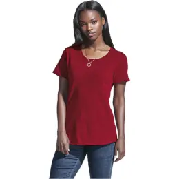 Ladies 145g Barron Crew Red Main Image