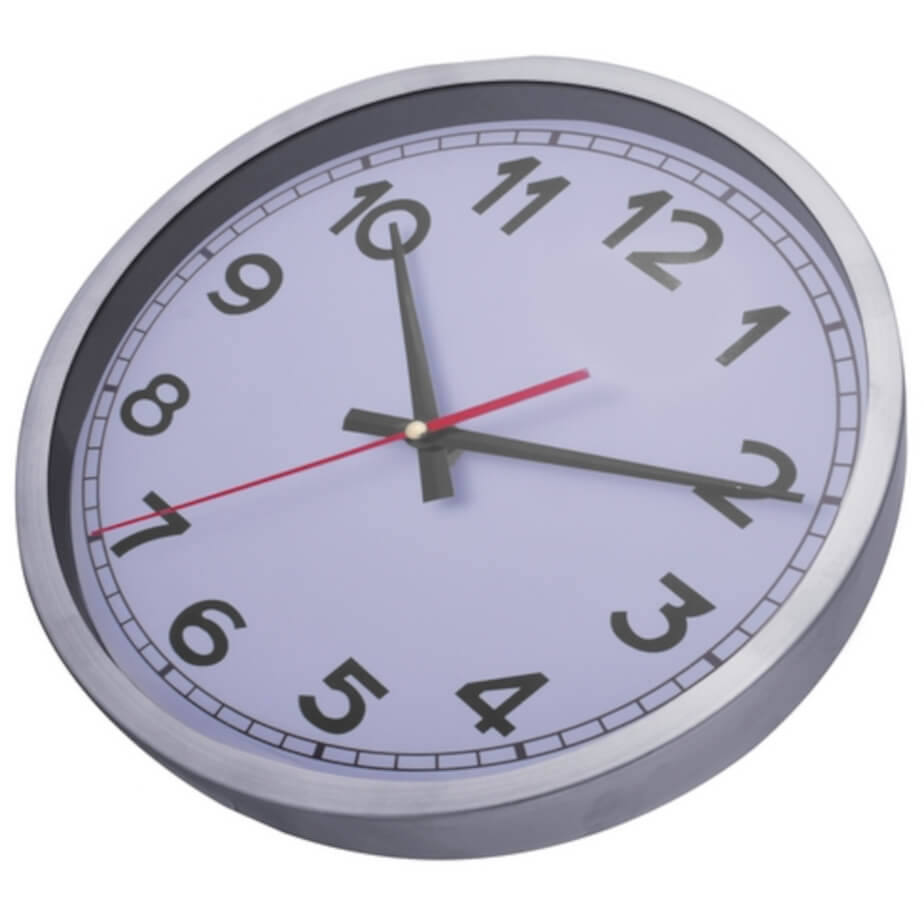 Metal 30cm Wall Clock June 2025 Flat