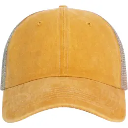 FWRD Camper Trucker Cap Mustard-Khaki Front Image