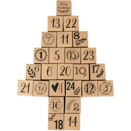 Printed Advent Boxes Christmess Tree Display