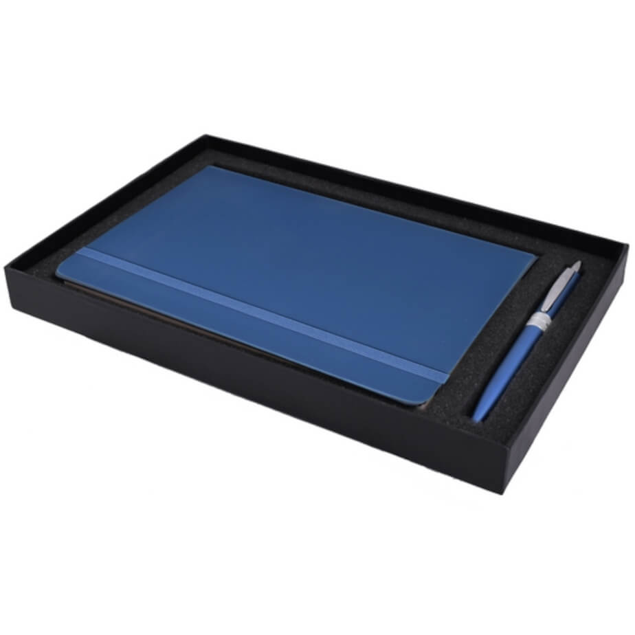 Flexi Notebook & Pen Set Blue