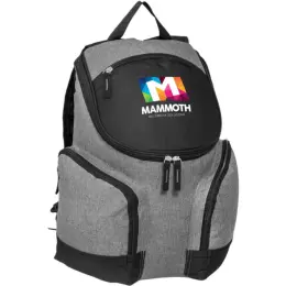 Icon 16-Can Backpack Cooler Grey Black Branded Image