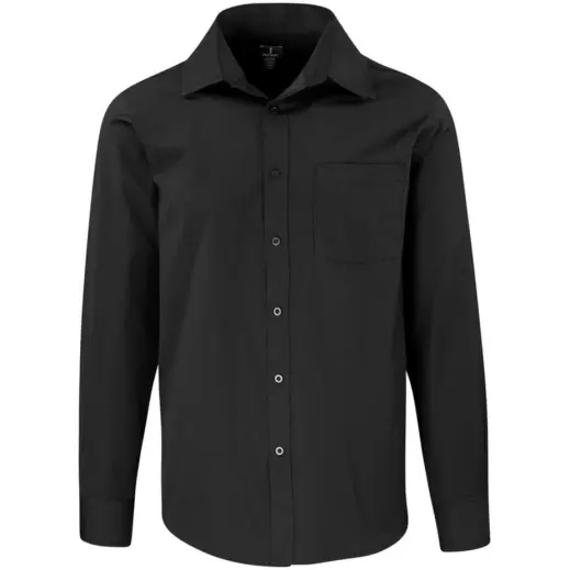 Mens Long Sleeve Sycamore Shirt Black Front